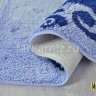 Комплект ковриков для ванной и туалета DAMASK синий фото 5
