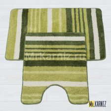 Комплект ковриков для ванной и туалета Найс 25 зеленый