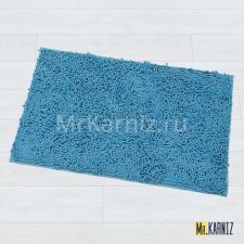 Коврик для ванной Люкс голубой